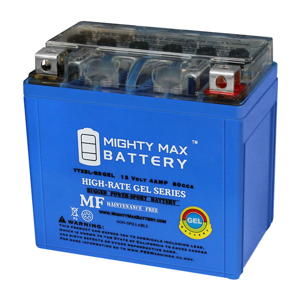 Mighty Max Battery YTX5L-BS GEL 12V 4AH Battery for Yamaha WR250F TTR230E Battery YTX5L-BSGEL137